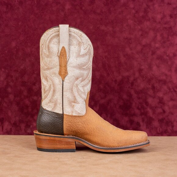 Rank 45 Men Archer Western Cowboy Square Toe Khaki Soft Toe Boots sz 13